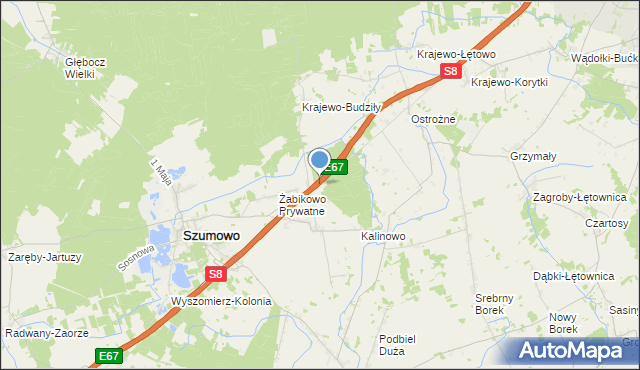 mapa Leśniczówka Tabędź, Leśniczówka Tabędź na mapie Targeo